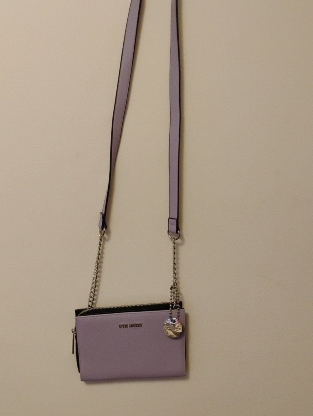Steve Madden Lavender Lilac Crossbody Bag with Chain Strap